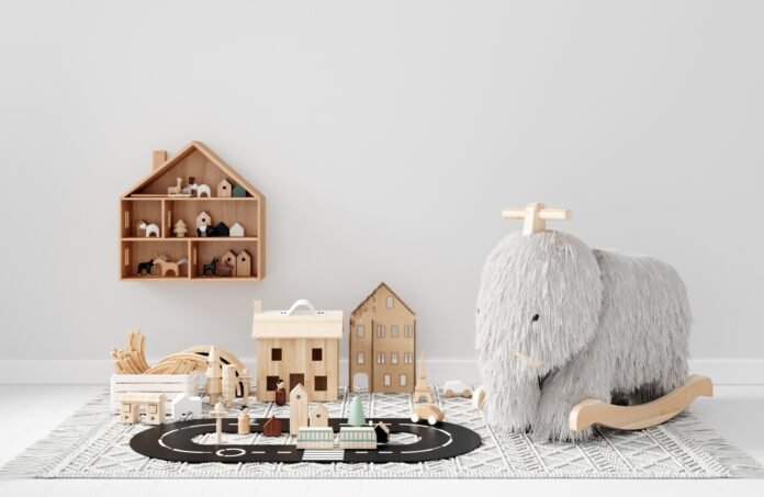 wooden toys and decorations