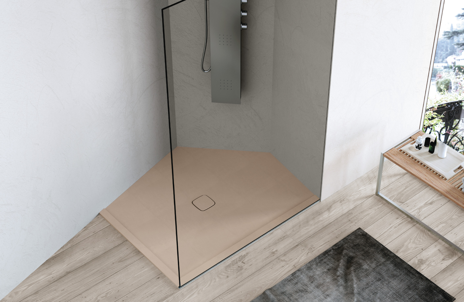 corner shower tray