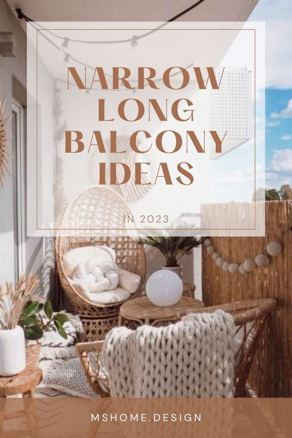 Narrow balcony Decoration Ideas